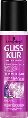 Экспресс-кондиционер Gliss Kur Supreme Length для длинных склонных к повреждениям и жирности волосам 200 мл