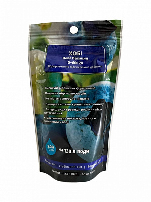 Удобрение минеральное Хобби Новая Пекацид 0-60-20 200 г