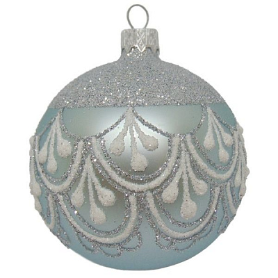 Шар новогодний d80 волан 1/706814 