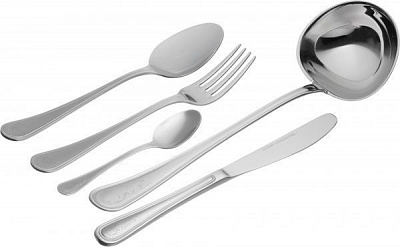 Набір столових приборів Atena на 6 персон 25 предметів 2598-25SS Giorinox