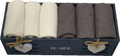 Набір рушників кухонних HOME gray 6 шт. 30x30 см