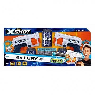 Набор скорострельных бластеров Zuru X-Shot Excel Fury 4 2PK 36329Z