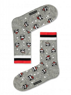 Шкарпетки чоловічі DiWaRi New Year 20С-62СП 518 р. 27-29 сірий 1 пар