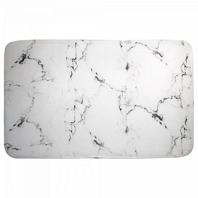 Коврик для ванной Trento флисовый 50х80 см мрамор