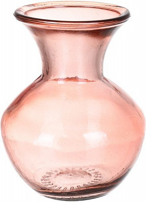 Ваза стеклянная розовая BAJO LISO 13 см San Miguel