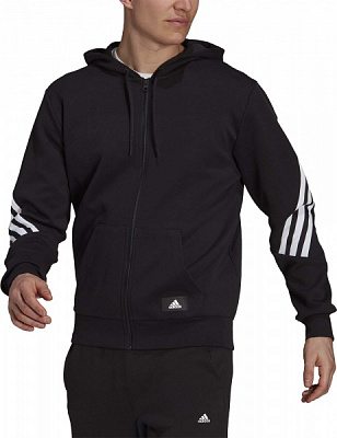 Джемпер Adidas M FI 3S FZ GR4086 р. L черный