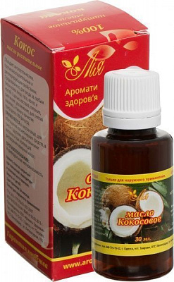 Масло натуральное Лия Кокосова 30 мл 