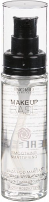 База під макіяж INGRID Cosmetics Make Up Base матуюча з розгладжуючим ефектом прозорий 30 мл