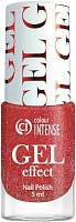 Лак для нігтів Colour Intense Gel Effect 65 023 Червоно-рожевий (шимер) 5 мл 