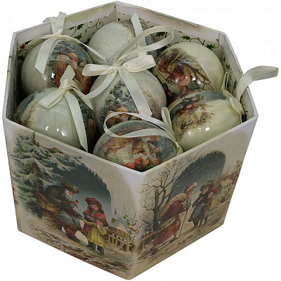 Набор новогодних украшений 299-75159C/S-14 14 шт