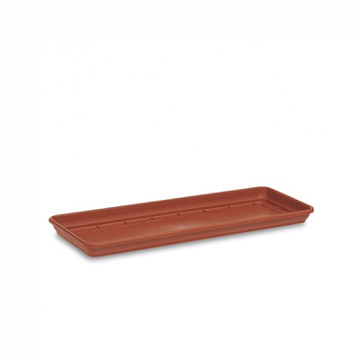 Піддон пластиковий Stefanplast Linea Mediterraneo 50 см прямокутний теракот (79956)