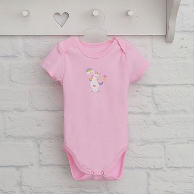 Боди детское для девочки Blanka Единорожка р.74 розовый 110158 