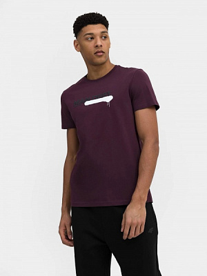 Футболка 4F TSHIRT M0988 4FAW22TTSHM0988-60S р.XL фіолетовий