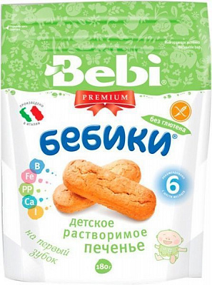 Печиво Bebi Бебіки без глютену 180 г 3838471022026