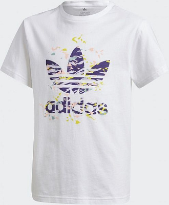 Футболка Adidas TREF TEE GD2814 116 білийсиній