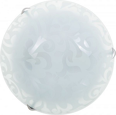 Светильник настенно-потолочный УТ Сяйво НПБ Узор 2x60 Вт E27 белый 3012 