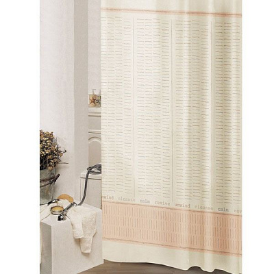 Шторка для ванной Vonaldi Revive 180х200 см бежевая