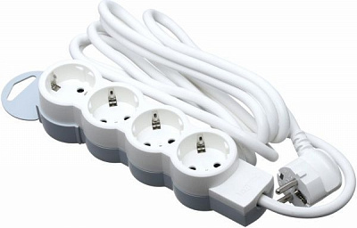 Подовжувач Legrand Standart із заземленням 4 гн. сірий 3 м 695007