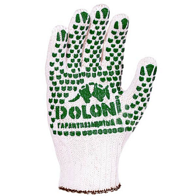 Рукавички Doloni 547 з покриттям ПВХ крапка XL (10) 547