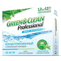Пральний порошок Green&Clean Professional для білих речей 1.2 кг