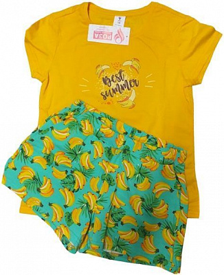 Комплект Роза для девочки 201113 р.128 желтый 