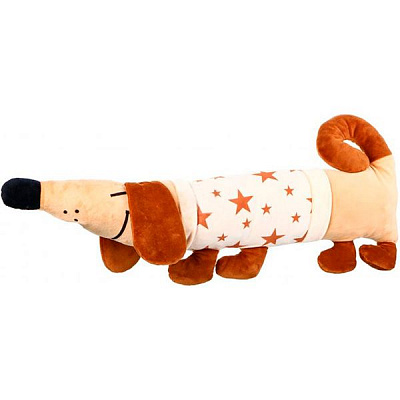 Подушка декоративна Собака з зірочками 60x20 см