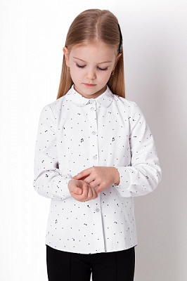 Блуза Mevis р.140 белый 4363 