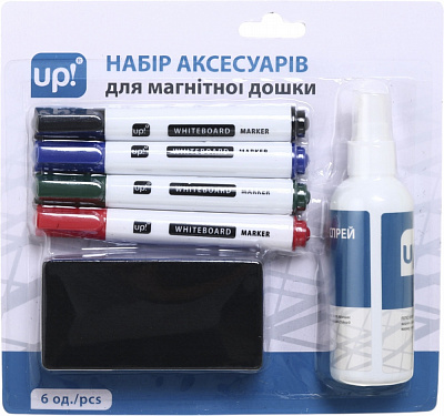 Набір аксесуарів для магнітних дошок 6 в 1 UP! (Underprice)