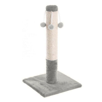 Кігтеточка Природа Д04 з 4 бубонами сіра 37х37х68 см