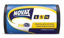 Мішки для побутового сміття Novax стандартні 35 л 100 шт.