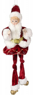 Підвіска Дівчинка в бордовій шубі 27 см 12108-12BU