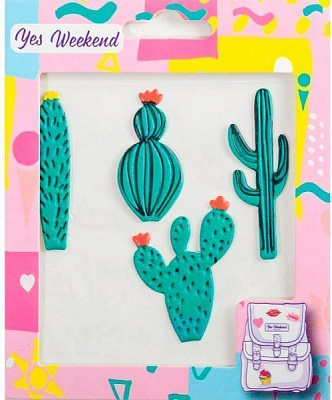 Декоративный элемент наклеек Patch stiker кактус 1 комплектов YES