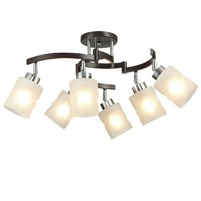 Люстра потолочная Victoria Lighting 6x60 Вт E27 хром/венге Fonce/PL6 