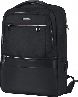 Рюкзак черний, полиэстэр 45x31x13см