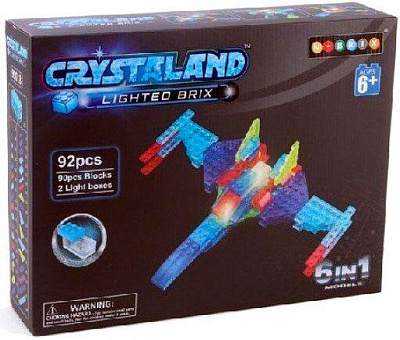 Конструктор Crystaland Воздушное судно и робот 6 в 1