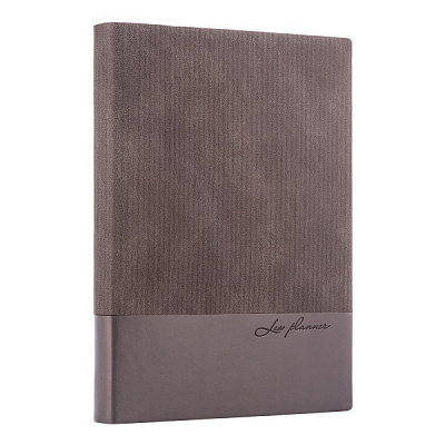 Щоденник недатований сірий Leo Planner Velvet A5 2022
