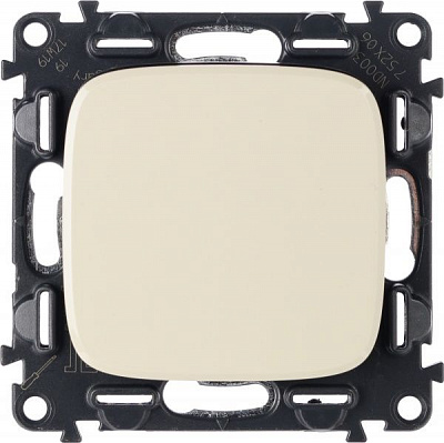 Выключатель проходной одноклавишный Legrand Allure без подсветки 10 А 250В слоновая кость 752806