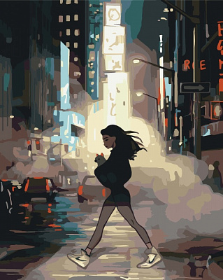 Картина по номерам Прогулка в Нью-Йорке 10364-AC 40х50 см ArtCraft 