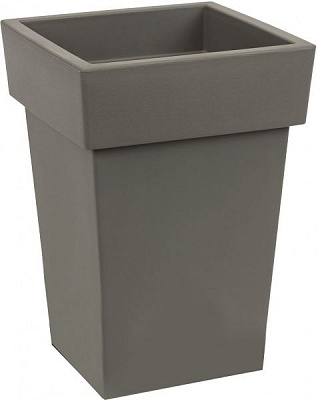 Горщик пластиковий Prosperplast Lofly square квадратний 24,3л сірий (70722-405)