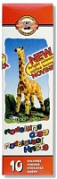 Пластилін Жираф 10 кольорів 200 г 131504 Koh-i-Noor
