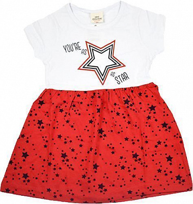 Сукня Mini Citlenbir 9181 із зіркою р.92 червоний