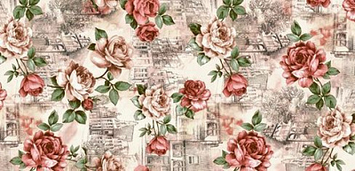 Скатертина ES0457F Троянда кольорова 135x200 см різнокольоровий Даріана