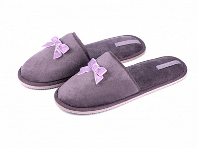 Капці домашні Twins HS-OZ велюрові з бантом р.38/39 фіолетовий