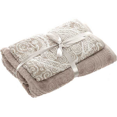 Набір рушників La Nuit Жакард бежевий 3 шт
