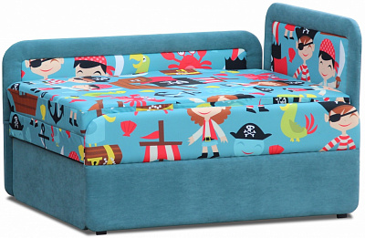 Тахта дитячий Берегиня Маріо лівий блакитний 750x970x660 мм
