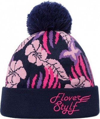 Шапка ESLI р.54 синій із рожевим 18С-137СП