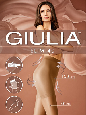 Колготки жіночі Giulia Slim 40 den р. 5 nero