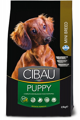 Корм сухой для щенков для малых пород Farmina Cibau Puppy Mini с курицей 2,5 кг