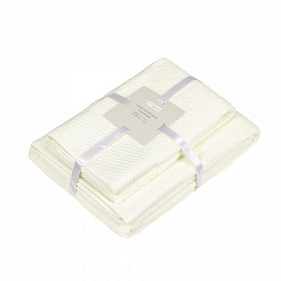 Набор полотенец махровых Venice кремовый Homeline 