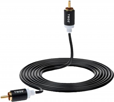 Кабель 2E RCA 1,8 м чорний 1RCA Plug -1RCA Plug Al